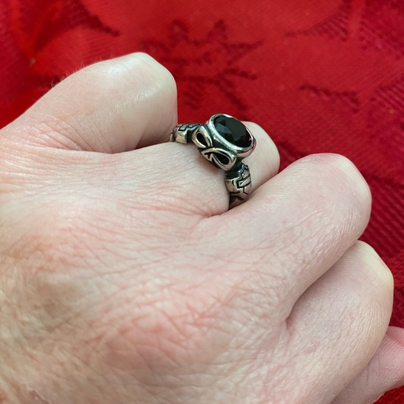 Limited! size 5 Skull HD Black Stone Ring - Picture 6 of 6